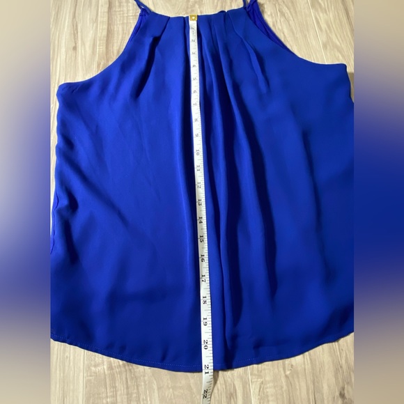 Anthropologie E hanger M Women Royal Blue Cami Top Spaguetti adjustable size L - Picture 5 of 9
